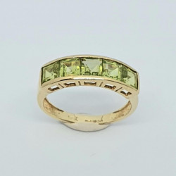 Pre Owned 9ct Peridot ET Ring ZH680