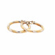 Pre Owned 9ct Hoop Earrings ZL157