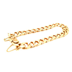 Pre Owned 9ct Curb Bracelet ZL290