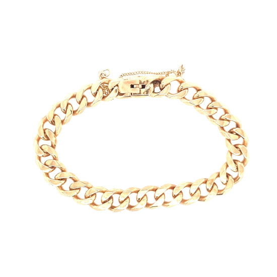 Pre Owned 9ct Curb Bracelet ZL290