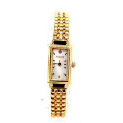 Pre Owned 9ct Gold Ladies Accurist Watch ZL915 