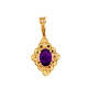 Pre Owned 9ct Amethyst Pendant ZM266