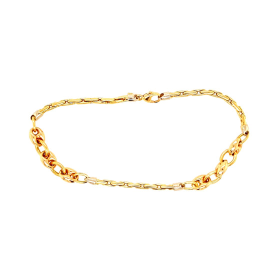 Pre Owned 18ct Fancy Link Bracelet ZM374