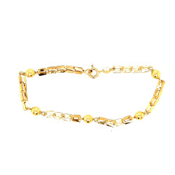 Pre Owned 18ct Fancy Ball Bracelet ZM375