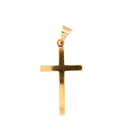 Pre Owned 9ct Plain Cross ZM591