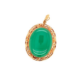 Pre Owned 9ct Jade Pendant ZM695