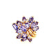 Pre Owned 9ct Lylic Stone Dress Ring ZN46