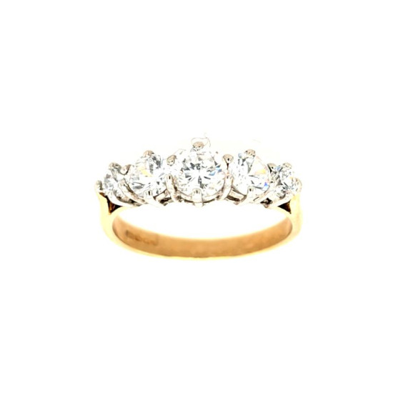 Pre Owned 9ct CZ Ring ZT865