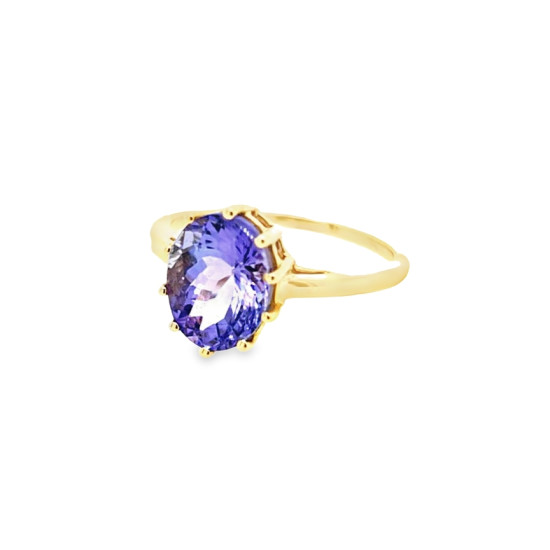 Pre Owned 9ct Purple Gem Stone Ring ZT871 