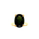 Pre Owned 9ct Green Gem Stone Ring ZT875