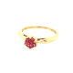 Pre Owned 9ct Red Gem Stone Ring ZT881 