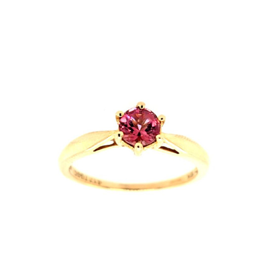 Pre Owned 9ct Red Gem Stone Ring ZT881 